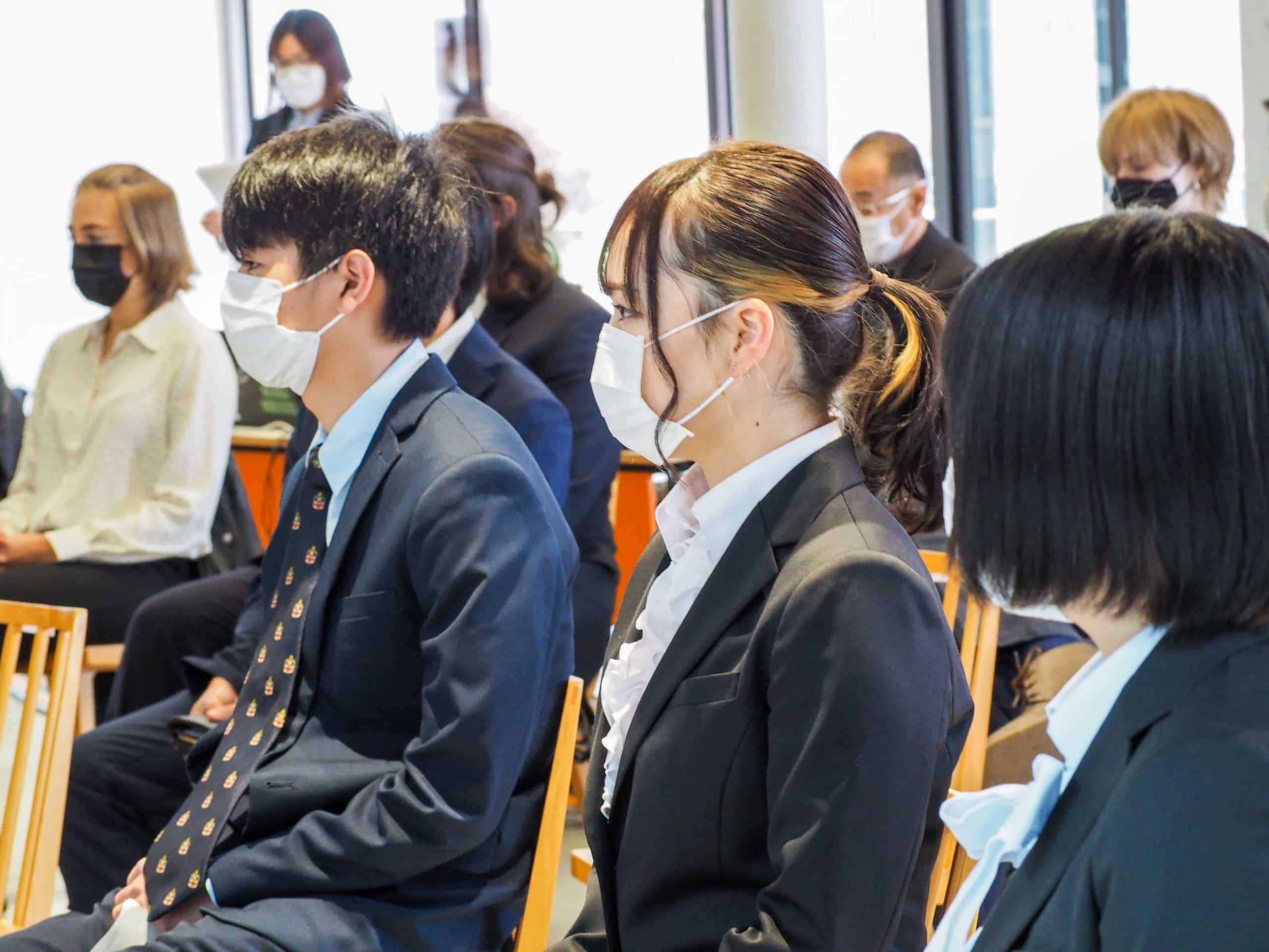 iCLA Japanese students at the Entrance Ceremony