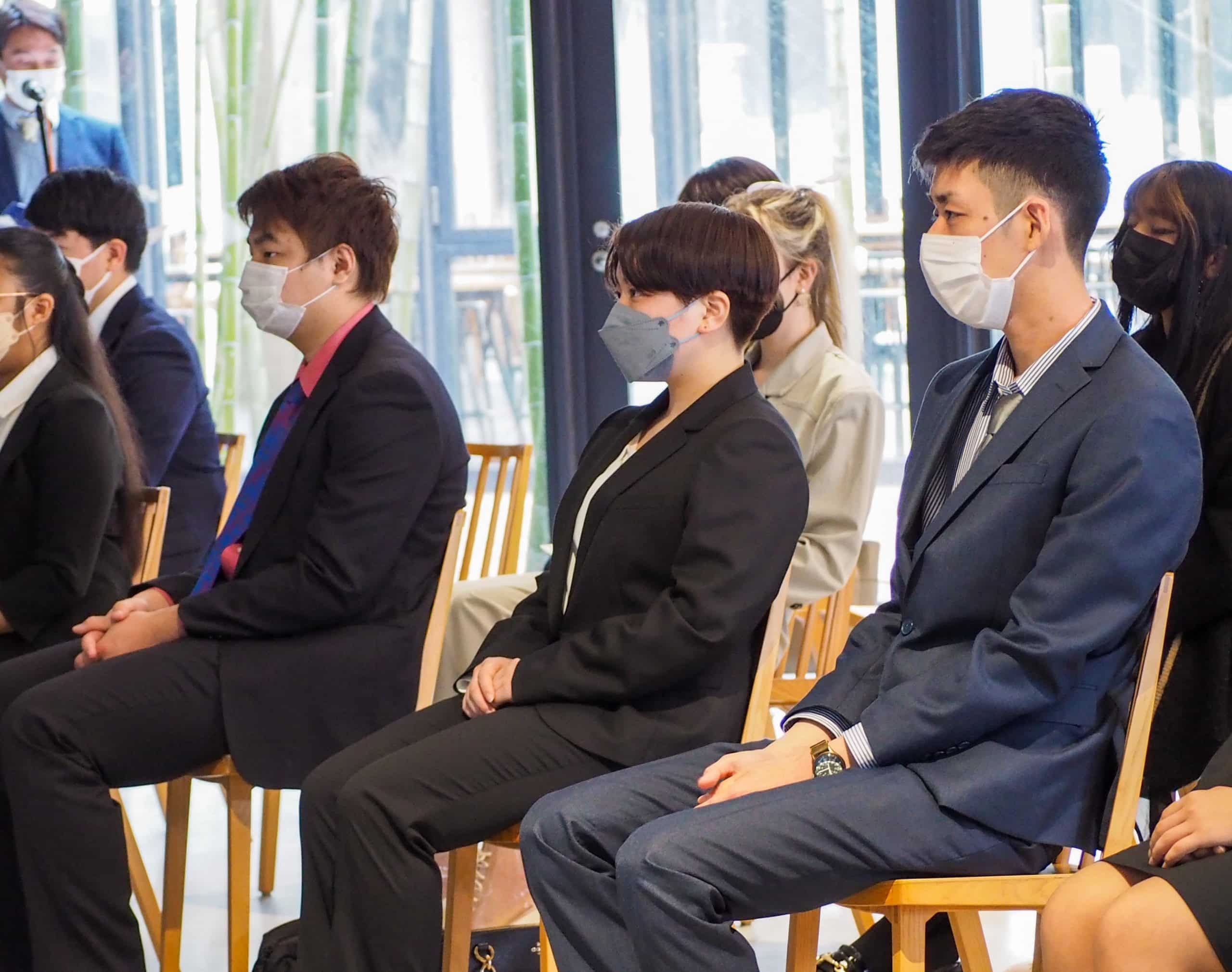 iCLA student audience at the Entrance Ceremony 