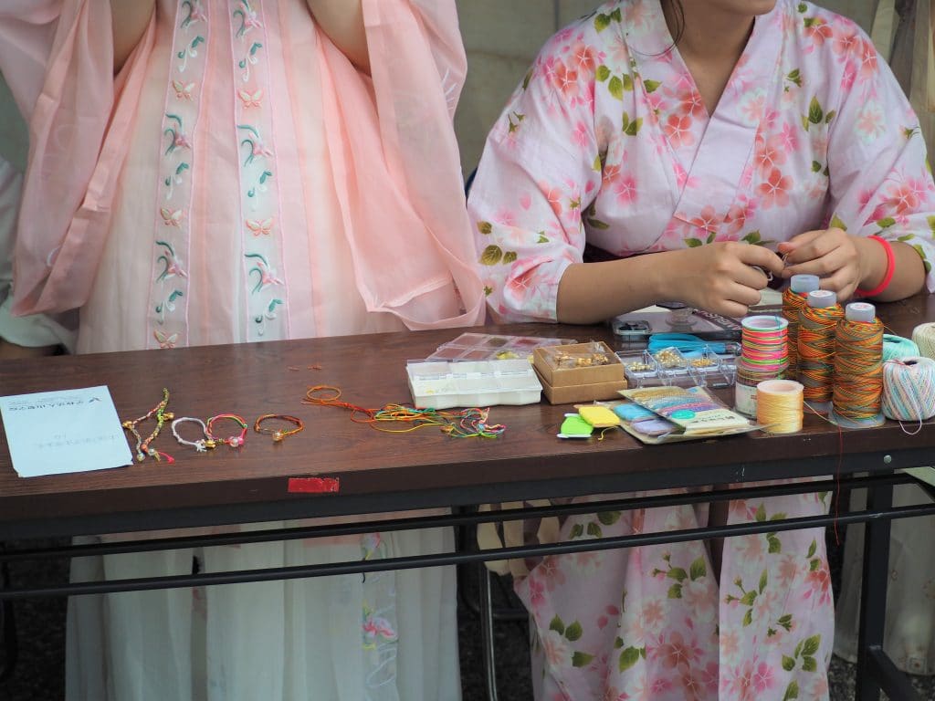 Booths at the Altair Tanabata Festival