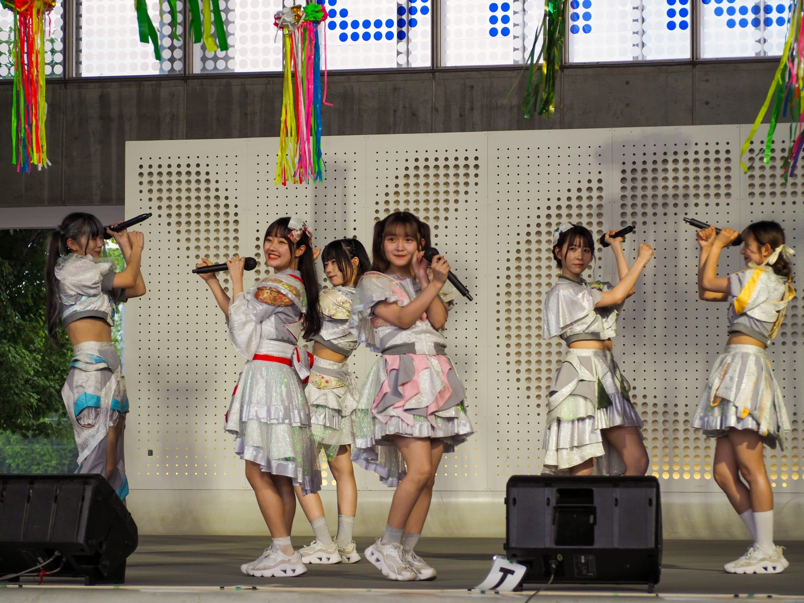 Idol group HO6LA performing at the Altair Tanabata Festival