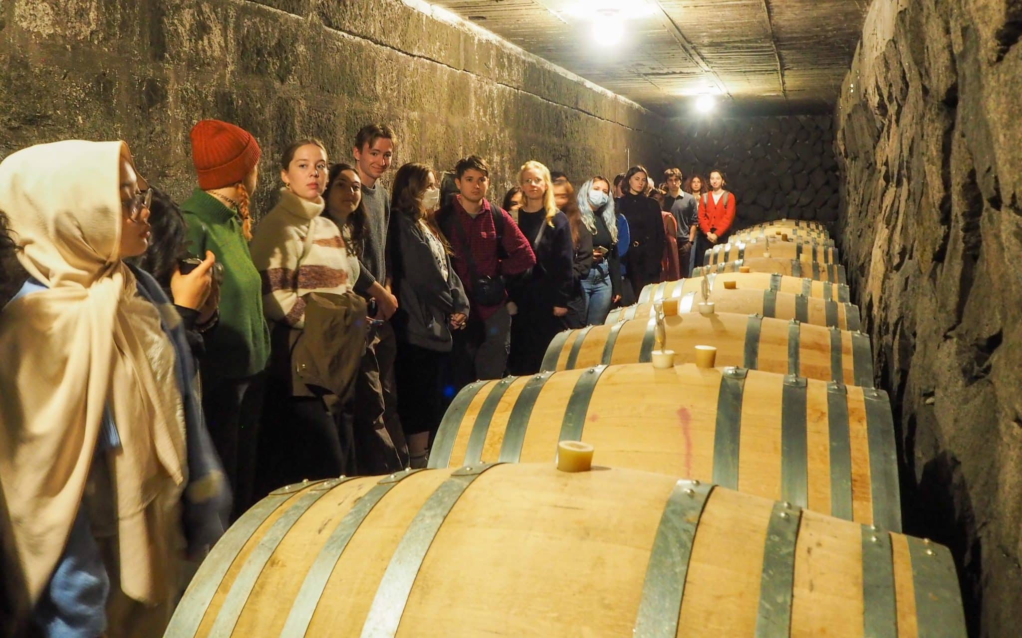 iCLA students visit Lumiere Winery to learn about wine making in Yamanashi