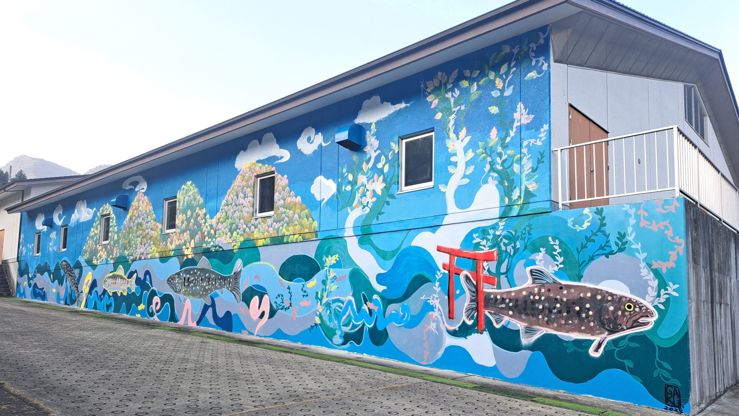 iCLA Alumnus Gaku Okata's public art in Yamanashi City.