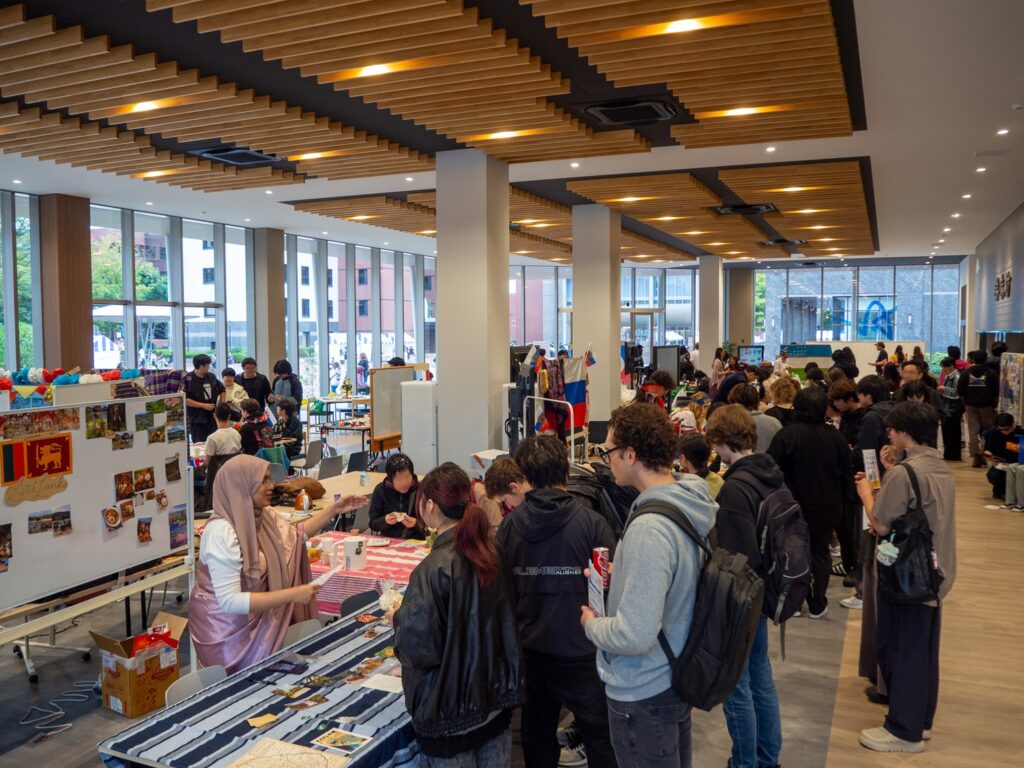 Many visitors came to iCLA's Diversity Day 2025 event held in the Turquoise Blue cafeteria.