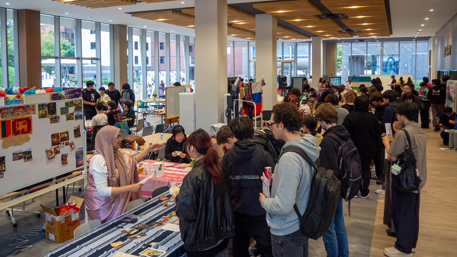 Many visitors came to iCLA's Diversity Day 2025 event held in the Turquoise Blue cafeteria.